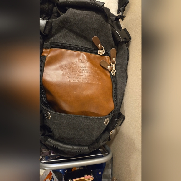 2008 Kaka Canvas Convertible Bag Backpack Duffle Laptop Luggage - Picture 9 of 16